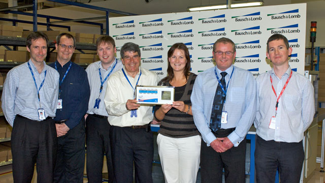 BL_5 Staff showing off new Bausch & Lomb packaging