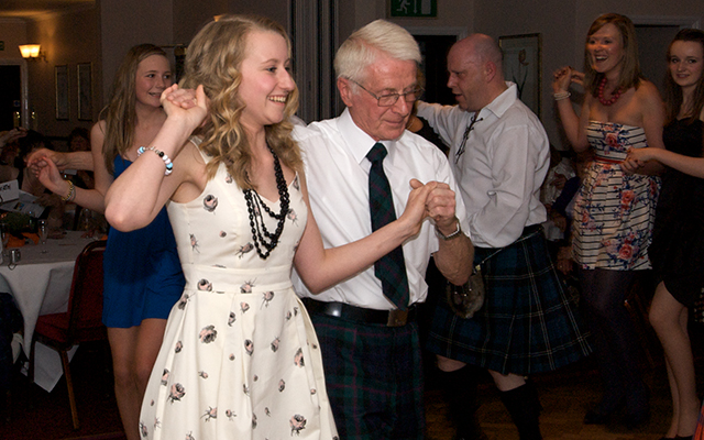 Guests enjoying more dancing