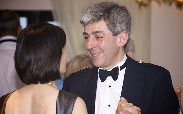 Guests enjoying the ceilidh dance