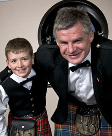 John Beattie with Scrum friend