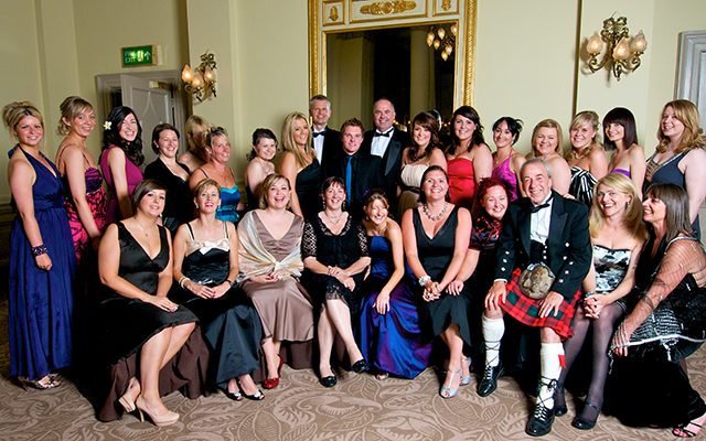 Group shot at graduation event