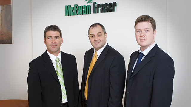 Commercial photgraph of McEwan  Fraser Staff photograph