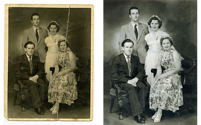 restoration Example of Photocomedias resoration services